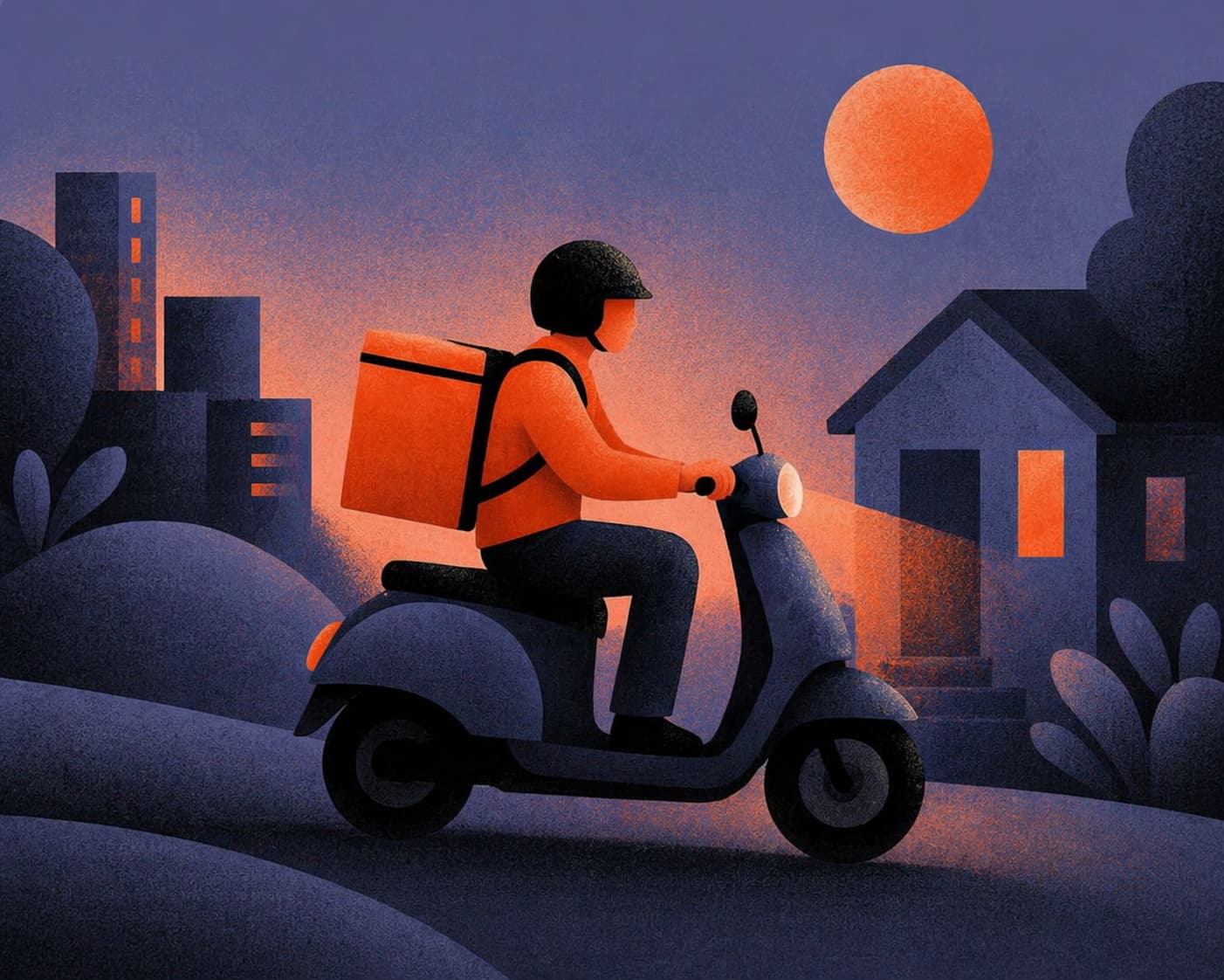 Tablet mit eingehenden Bestellungen in der Küche